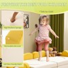 Angel Sar 12-Piece Modular Kids Sofa Set, All-Sponge Construction with Yellow & White Colorblock Corduroy, Free-Combination Play Furniture - 4 of 4