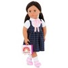 Our Generation Juanita 18" Doll in School Dress with Rainbow Lunch Box - 3 of 4