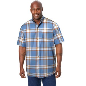 KingSize Short Sleeve Wrinkle Resistant Sport Shirt - 1 of 4