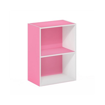 HOMLUX 2-Tier Cube Bookcase Compact Storage Shelf Organizer