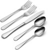 BRINJOY 20-Piece Stainless Steel Silverware Set - Mid-Century Modern Cutlery Set for 4, Dishwasher Safe (Silver) - 3 of 4