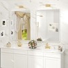 Apmir Rectangular Aluminum Alloy Framed and Tempered Glass Wall Bathroom Vanity Mirror in Matte Black/ Gold/ Silver/ Brown - 2 of 4