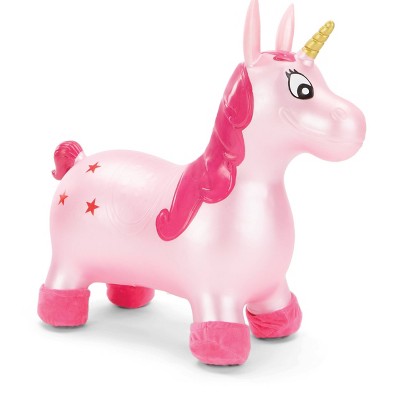 Little Tikes Unicorn Animal Hopper Inflatable Bouncing Jumping Toy with Handle
