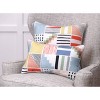 Amagansett Summer Bolster Oversize Lumbar Throw Pillow - Pillow Perfect: Weather-Resistant, Modern Style for Indoor Use - 3 of 3