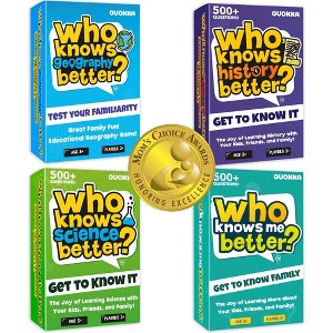 QUOKKA Fun Board Game for 8 10 Year Olds - Family Card Game for Kids Ages 6 7 and Adults - Who Knows Me Better Series - Guess Questions - 1 of 4