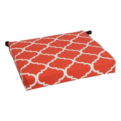 Blazing Needles, 20-inch by 19-inch Patterned Outdoor Chair Cushion
