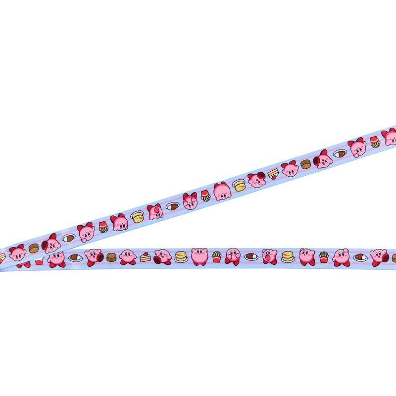 Kirby Pink Hero Reversible ID Lanyard Badge Holder With Rubber Kirby Charm Multicoloured, 5 of 7