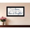 HomeRoots Our Home Black Framed Print Wall Art - 2 of 3