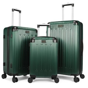 World Traveler Dejuno Cornwall 3-Piece Lightweight Hardside Spinner Luggage Set - 1 of 3