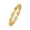 Ross-Simons 10kt Yellow Gold Paper Clip Link Ring - 2 of 4