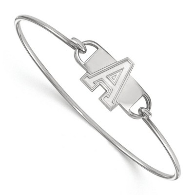 Black Bow Jewelry Sterling Silver U.S. Military Academy Black Knights NCAA Bangle Bracelet 7 Inch