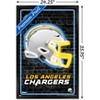 Trends International NFL Los Angeles Chargers - Neon Helmet 23 Framed Wall Poster Prints - 3 of 4