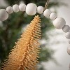 Bo-Ho Bottlebrush Ornament Natural 6.5"H Wood - 2 of 2