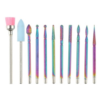 Unique Bargains Nail Drill Bits Set For Acrylic Gel Nails Remover Drill ...