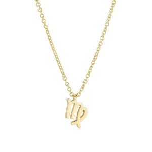 Adornia 14k Gold Plated Zodiac Necklace - 1 of 2