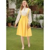 INSPIRE CHIC Women's High Waist Overall Corset Skater Suspender Dresses - 3 of 4
