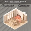 88" Wall Electric Fireplace, Smart WiFi Recessed Fireplace w/Dual Heat 750W/1500W, Adjustable Flame Colors, Touch Screen, Timer, Smart Home Fireplace - 2 of 4