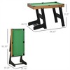 YONWAY 38" Foldable Billiards Tabletop Game, Pool Table Set, Fun for the Whole Family with Easy Folding for Storage, Balls, Chalk, Brush for Game Room - 3 of 4