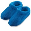 Collections Etc Faux Fur Lining Cable Knit Women's Slippers - image 2 of 2