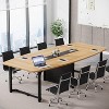 Tribesigns Large Meeting Table, Modern Rectangular Seminar Table - 3 of 4