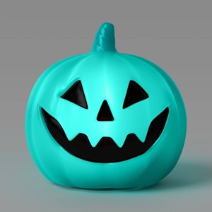 8" Lit Pumpkin Blowmold Halloween Decorative Prop - Hyde and EEK! Boutique™ - 1 of 3