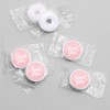 Big Dot of Happiness Pink Elegantly Simple - Guest Party Favors Round Candy Sticker Favors - Labels Fits Chocolate Candy (1 sheet of 108) - 3 of 4
