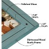 Americanflat 11x14 Rustic Picture Frame in Turquoise Blue with Textured Wood and Polished Glass - Horizontal and Vertical Formats - 3 of 4