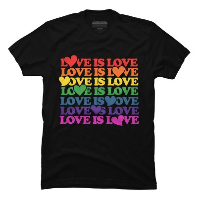 Design By BybbSnugg Humans Love is Love Rainbow Pride Repeat By BybbSnugg BubbSnugg T-Shirt