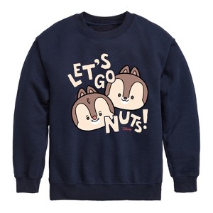Boys' - Disney - Let's Go Nuts Graphic Long Sleeve Fleece Sweatshirt - 1 of 3