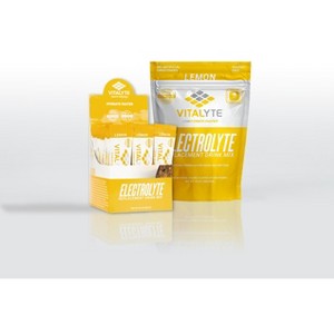 Vitalyte Electrolyte Powder Drink Mix Bundle, 1 Standup Pouch + 25 Count Packet, Lemon Flavor - 1 of 1