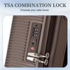 BEAFUP 20"/24"/28" 3 pcs/set in ABS Spinner Wheel Luggage, Carry on Suitcase, Matching Color, TSA Combination Lock - 4 of 4