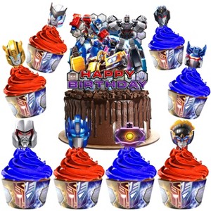 Treasures Gifted Transformers Cake Topper & Transformers Cupcake Toppers Kit - 1 of 4