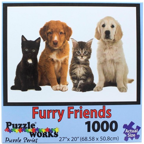 Puzzleworks 1000 Piece Jigsaw Puzzle Furry Friend Target
