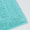 Cotton Solid Absorbent Thick Checkered Grid Washable Bath Mats, Set of 2 by Blue Nile Mills - 4 of 4