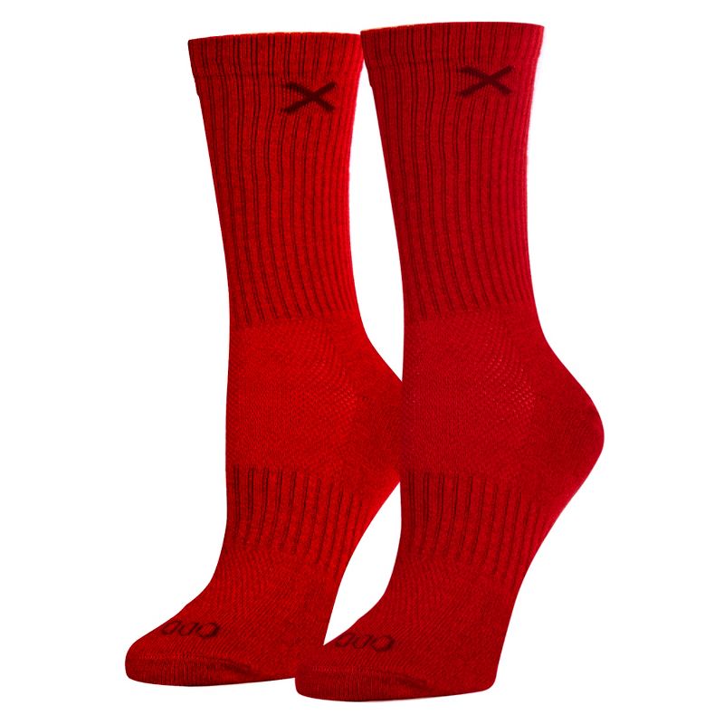 Odd Sox, Red Heather, Funny Novelty Socks, Medium, 1 of 6