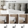 Hachikiko High-Density Foam Wedge Pillow,Headboard & Footboard Filler with Storage Pockets, Removable Washable Cover - 4 of 4