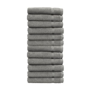 Linum Home Textiles 100% Turkish Cotton Denzi Washcloths (Set of 12) - 1 of 3