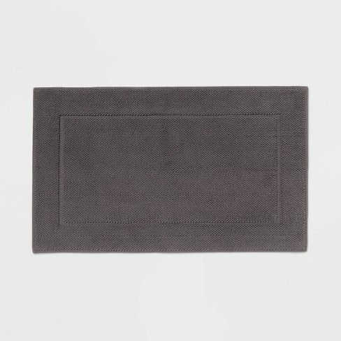 21"x34" Spa Plush Bath Rug Dark Gray - Threshold™ : Target