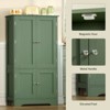USIKEY Pantry Cabinet, Kitchen Pantry Storage Cabinet with Doors and Adjustable Shelves, Food Pantry for Kitchen, Dining Room, Living Room, White - 3 of 4