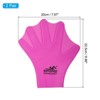 Unique Bargains Silicone Water Resistance Aquatic Gloves Rose Red 2 Pairs - 2 of 4