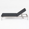 Christopher Knight Home Cape Coral Outdoor Mesh and Aluminum Chaise Lounge with Cushion - 4 of 4
