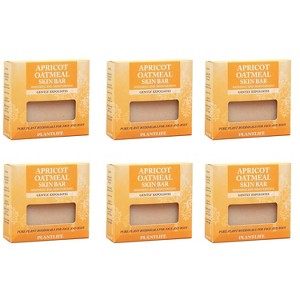 Plantlife Apricot Oatmeal Bar Soap – Moisturizing, Soothing, Handcrafted, Plant-Based – Made in California, 4oz - 1 of 4