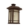 Chloe Lighting Franks Transitional 1 Light Rubbed Bronze Outdoor Wall Sconce 12" Height - 2 of 4