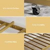 Twin Size Daybed Frame with Floral Headboard, Heavy Duty Bed Frame with Sturdy Metal Slats, Modern Platform Bed for Living Room, Guest Room - 4 of 4