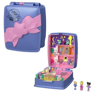 Polly Pocket Keepsake Collection Starlight Dinner Party Compact Playset with 3 Dolls