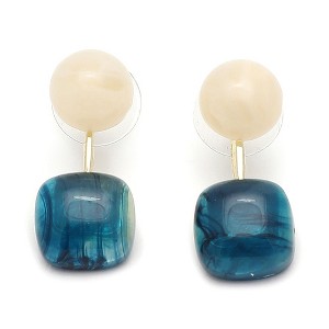 SOHI Women's Blue  Stone Drop Earrings - 1 of 3