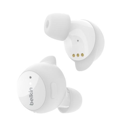 Belkin Soundform Immerse Noise : White Wireless Target Earbuds Cancelling Auc003btwh True Earbuds
