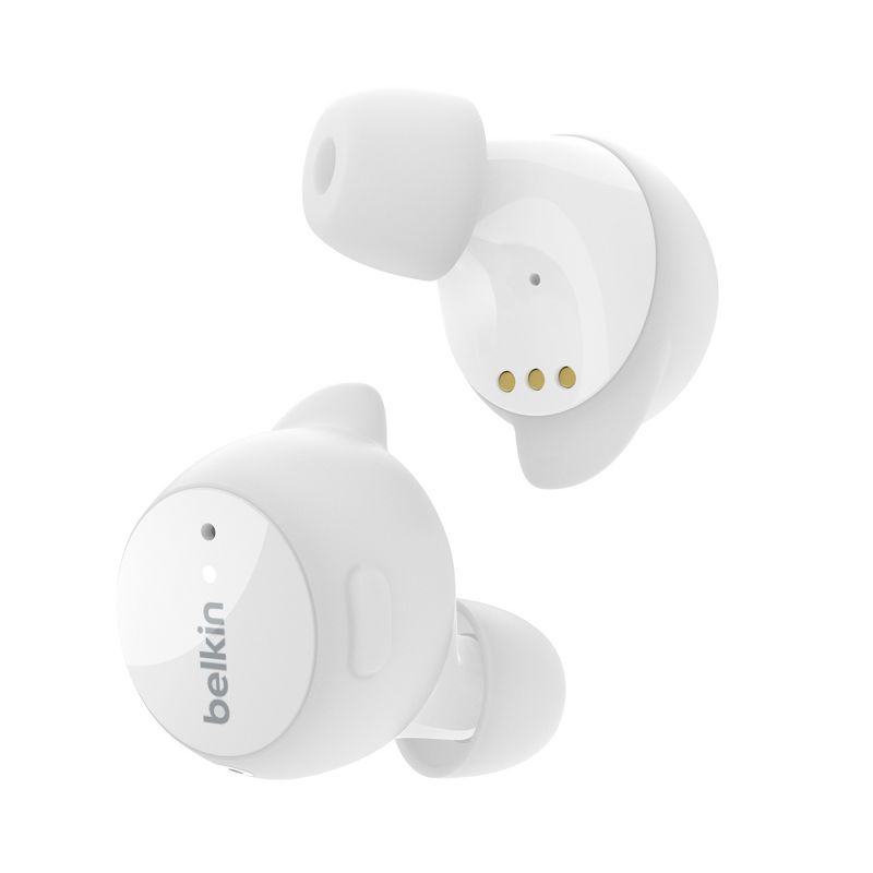 Belkin SOUNDFORM Immerse Noise Cancelling Earbuds, True Wireless Earbuds White AUC003btWH, 1 of 15