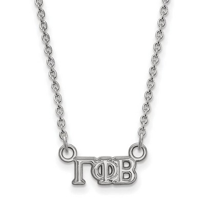 Black Bow Jewelry Sterling Silver Gamma Phi Beta Greek Life Necklace 18 Inch
