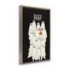 Stupell Industries Boo Ghosts with Dog Costume Floating Frame Canvas Art - 2 of 4
